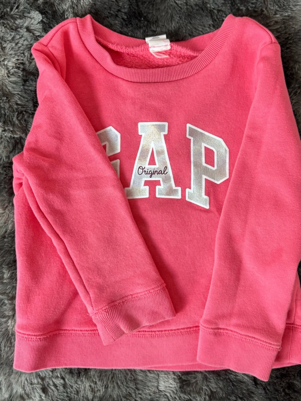 GAP Hot Pink Logo Pullover Sweatshirt